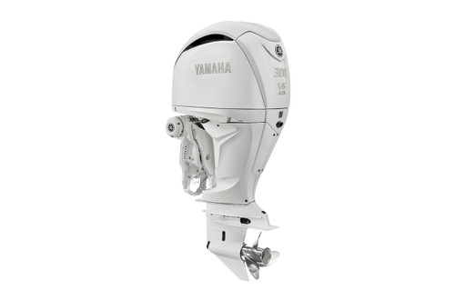 F300V6_White_3-4_port-3221x6701-5300932__04585.1655828907-1.jpg Yamaha 300hp White DEC Outboard | Digital Electronic Controls, 35″ Shaft, Counter Rotation | LF300ESB2 - Image 1