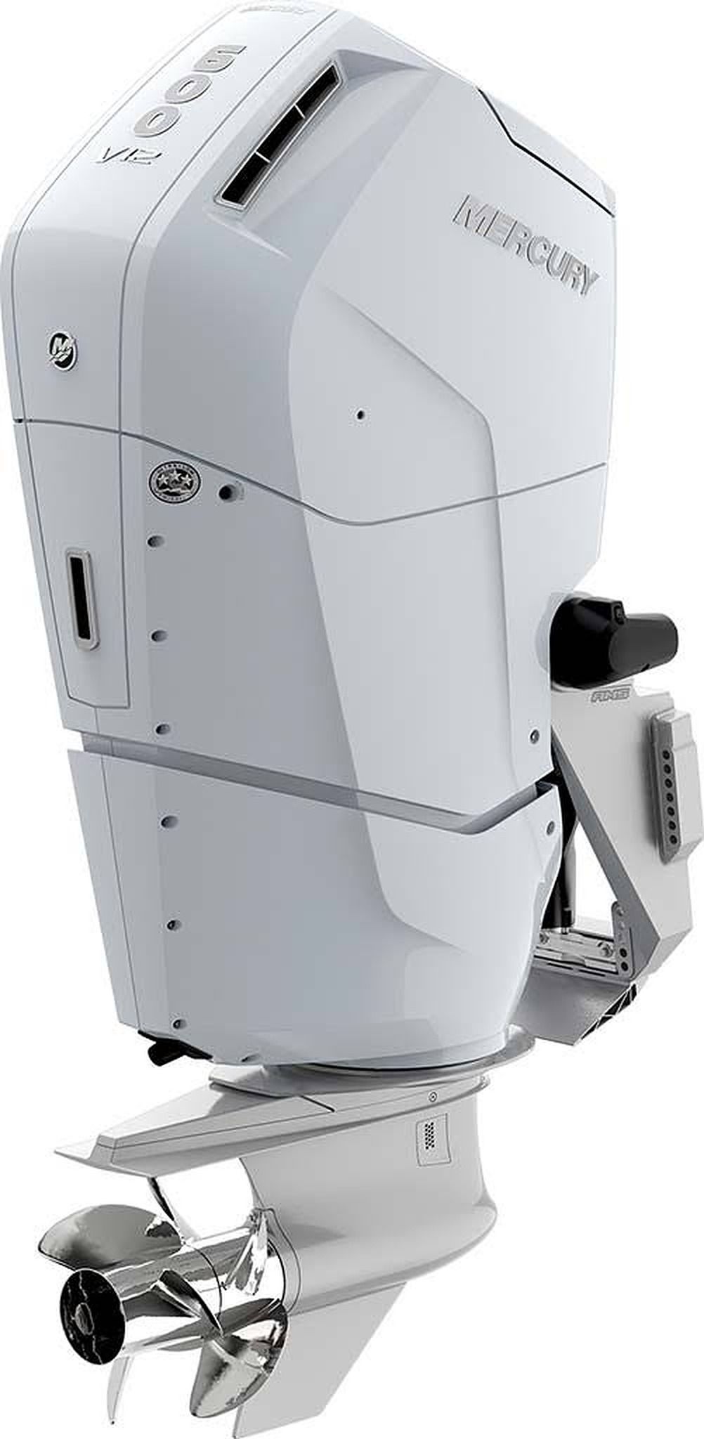 Mercury 600XL Outboard Motor – Extra-Long Shaft (25"), White, Cold Fusion