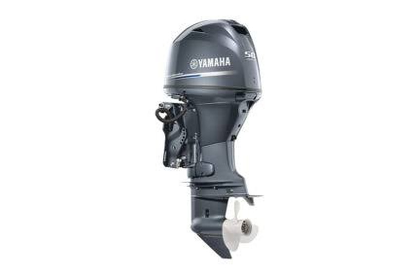 Yamaha T50LB 50hp Outboard | Long (20") Shaft | Midnight Blue Cowling