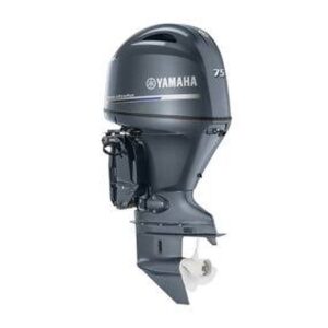 Yamaha F75LB 75hp Outboard | Long (20") Shaft | Midnight Blue Cowling